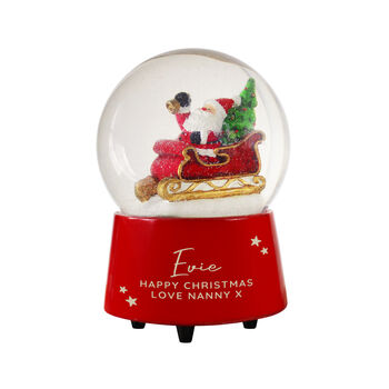 Personalised Snow Globe Musical Ornament For Children Christmas Gifts