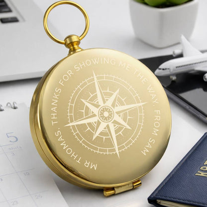 Personalised Travel Compass Gift For Travellers