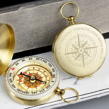 Personalised Travel Compass Gift For Travellers