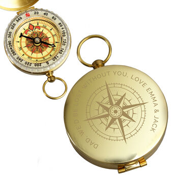 Personalised Travel Compass Gift For Travellers