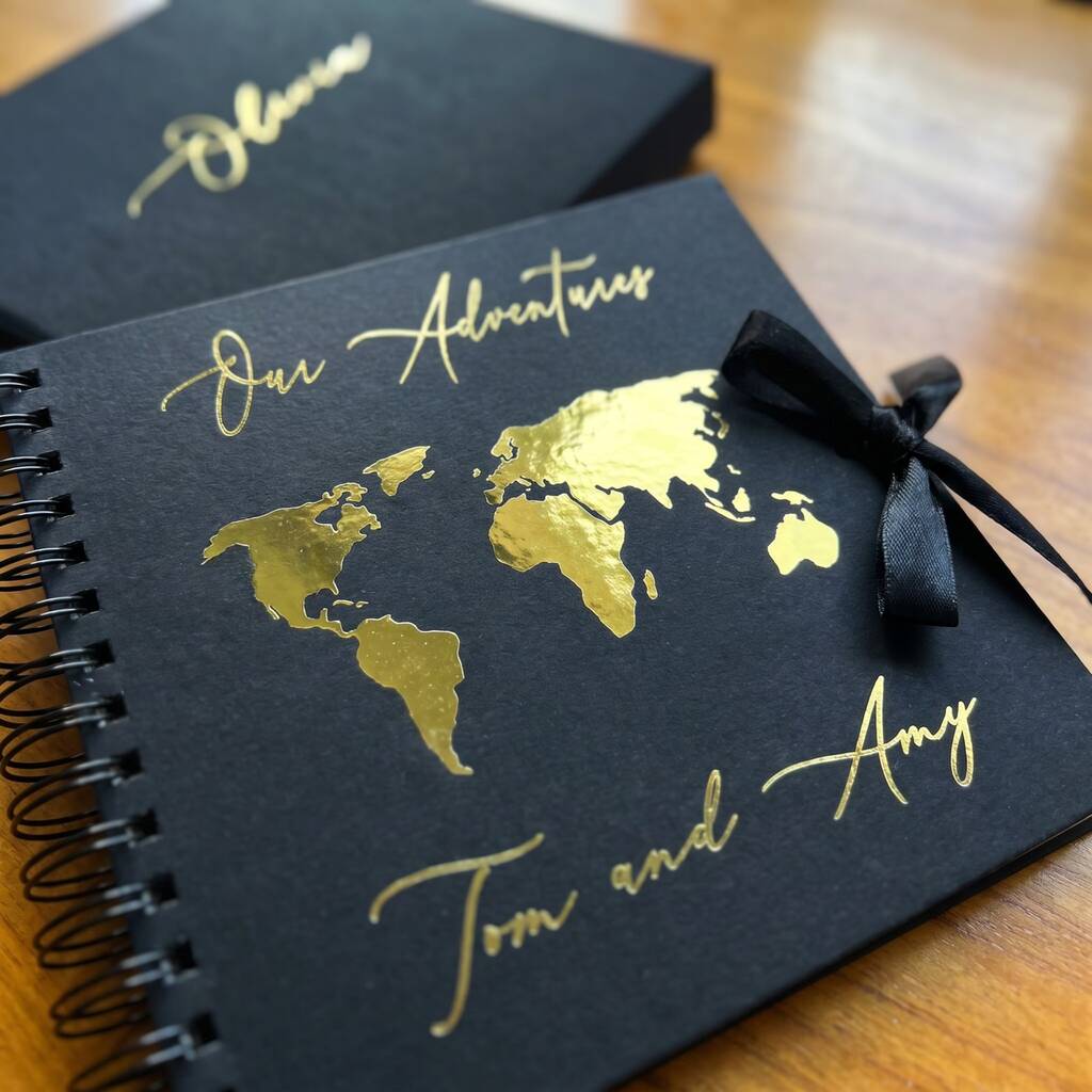 Personalised Travel Scrapbook Anniversary Gift Album
