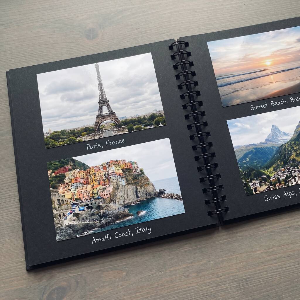 Personalised Travel Scrapbook Anniversary Gift Album
