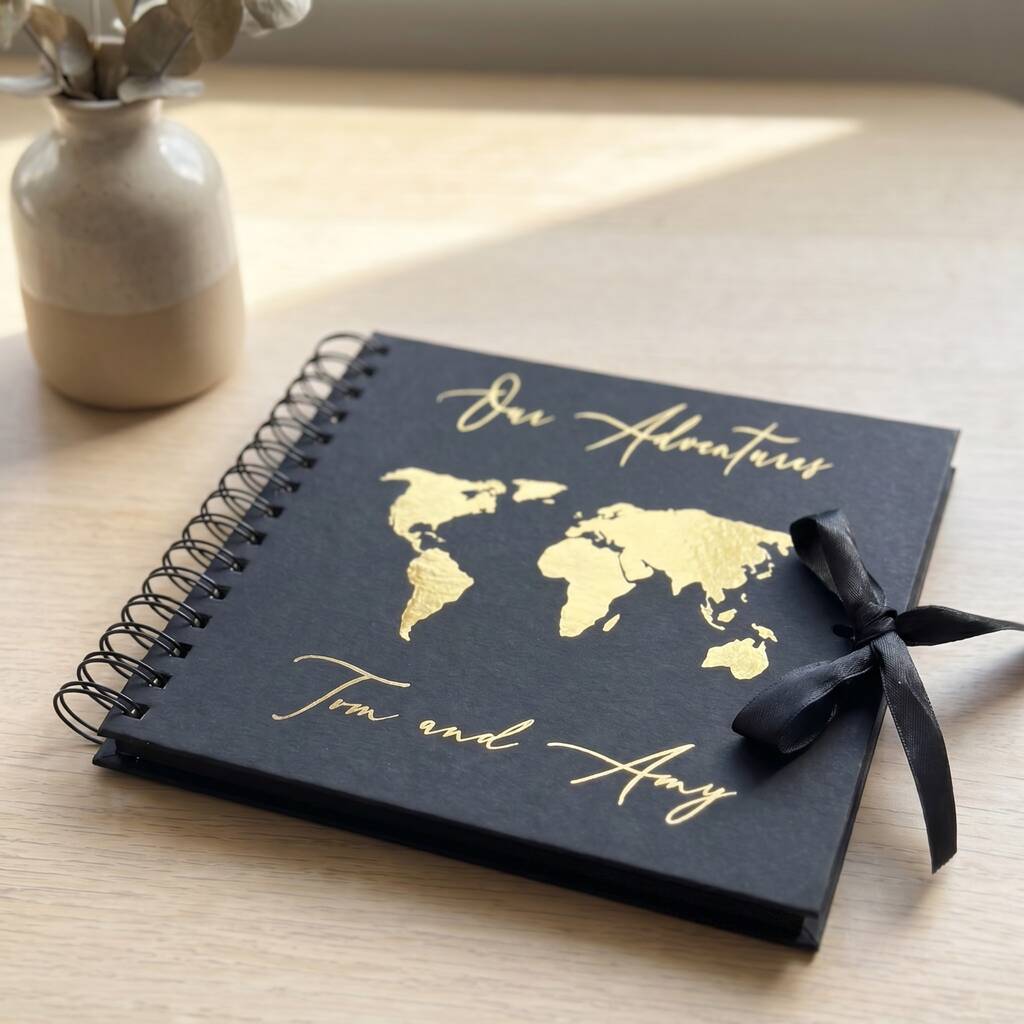 Personalised Travel Scrapbook Anniversary Gift Album
