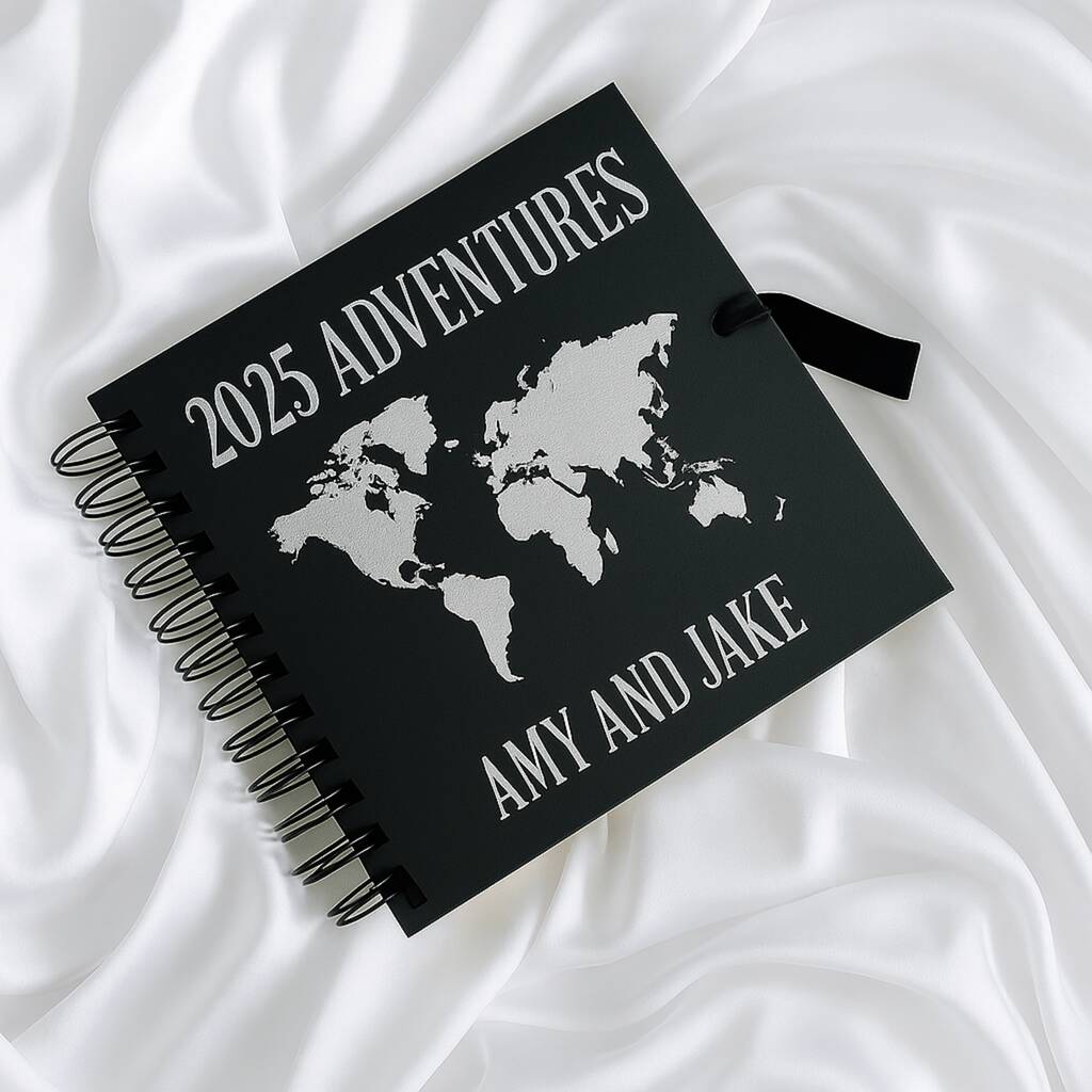 Personalised Travel Scrapbook Travel Gift Holiday Album