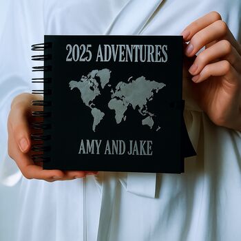 Personalised Travel Scrapbook Travel Gift Holiday Album