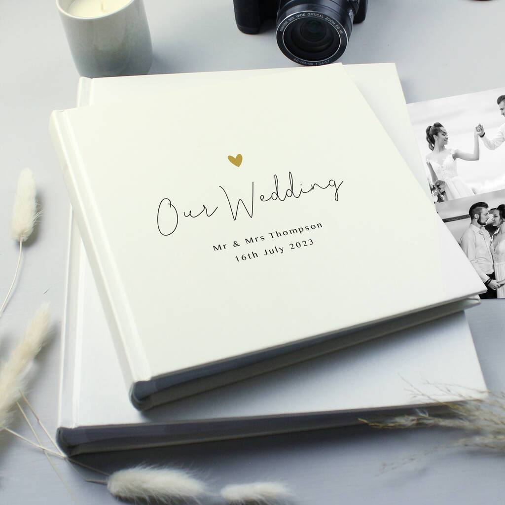 Personalised Wedding Album Large Traditional Book Bound