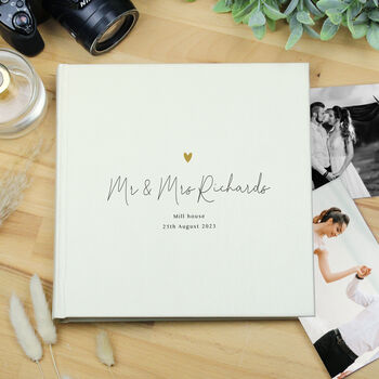 Personalised Wedding Album Large Traditional Book Bound