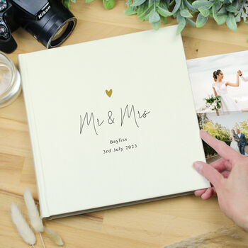 Personalised Wedding Album Large Traditional Book Bound
