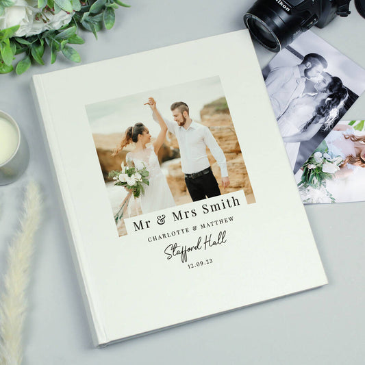Personalised Wedding Album Photo Upload Cover