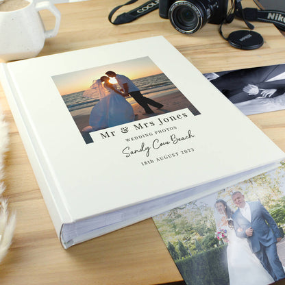 Personalised Wedding Album Photo Upload Cover