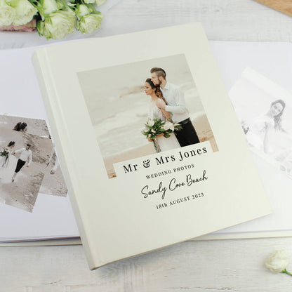 Personalised Wedding Album Photo Upload Cover