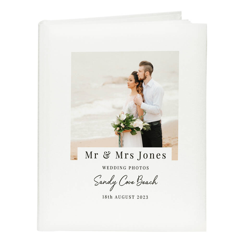 Personalised Wedding Album Photo Upload Cover