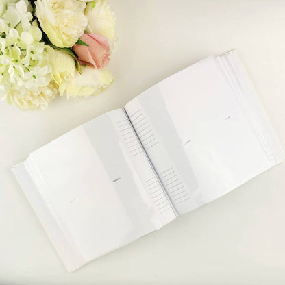 Personalised Wedding Album White Leather