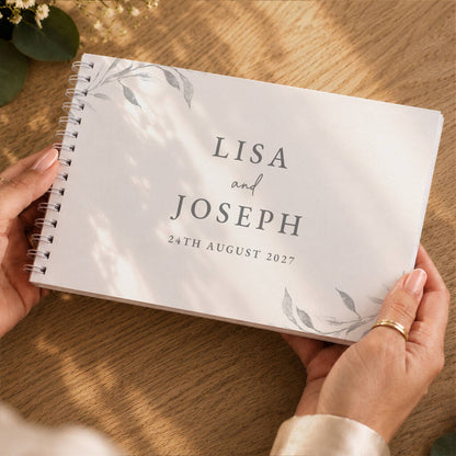 Personalised Wedding Guest Book Botanical Wedding Album