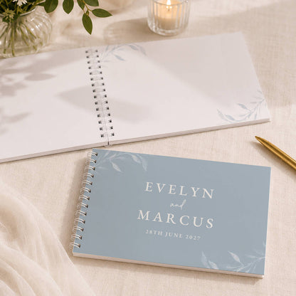 Personalised Wedding Guest Book Botanical Wedding Album