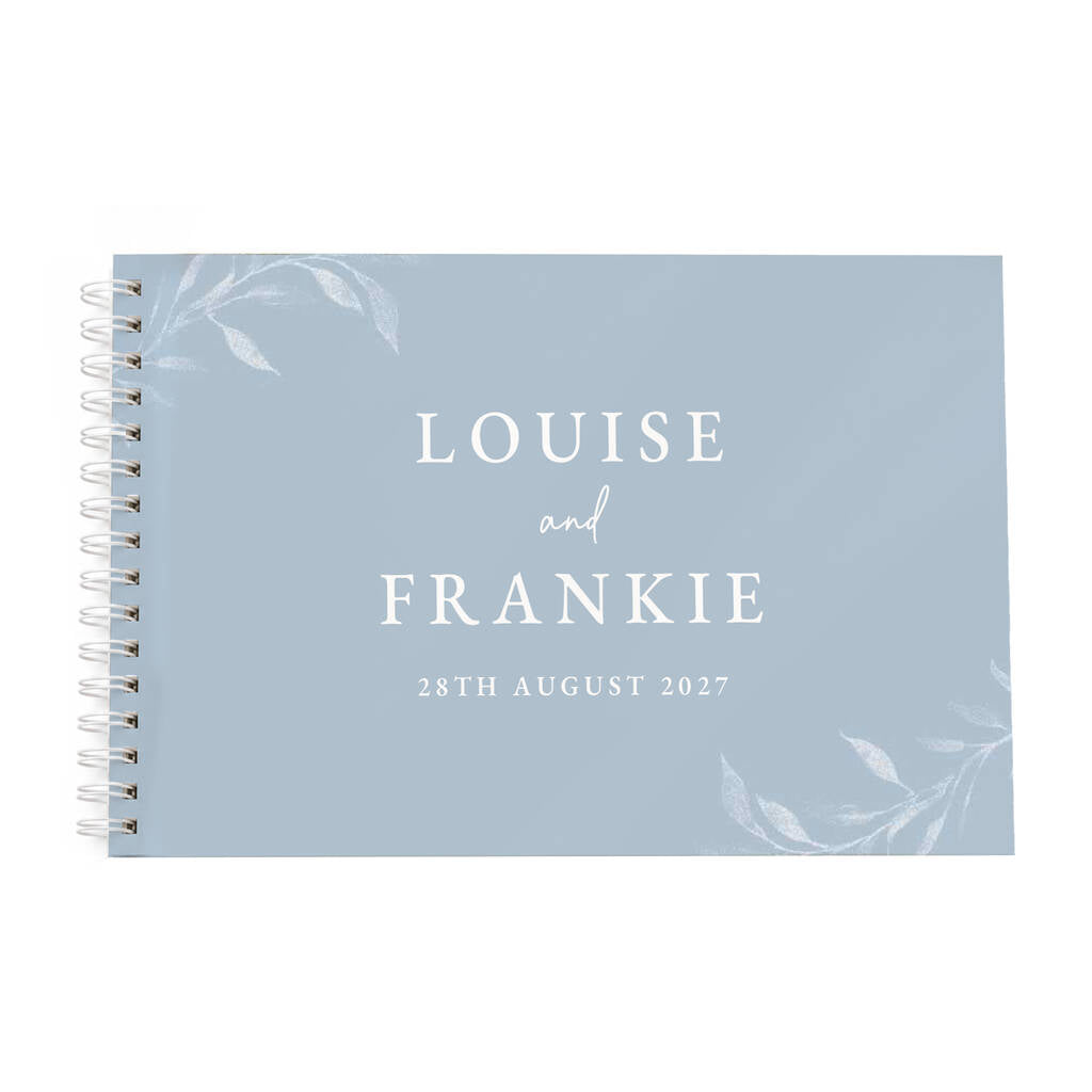 Personalised Wedding Guest Book Botanical Wedding Album