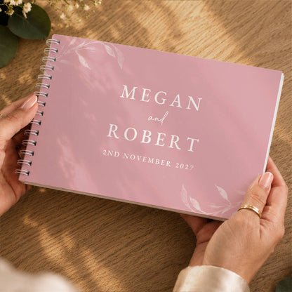 Personalised Wedding Guest Book Botanical Wedding Album
