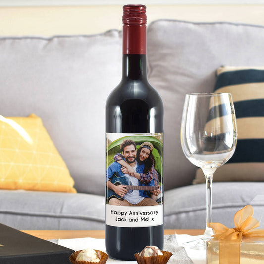 Personalised Wine Bottle Thank You Gift