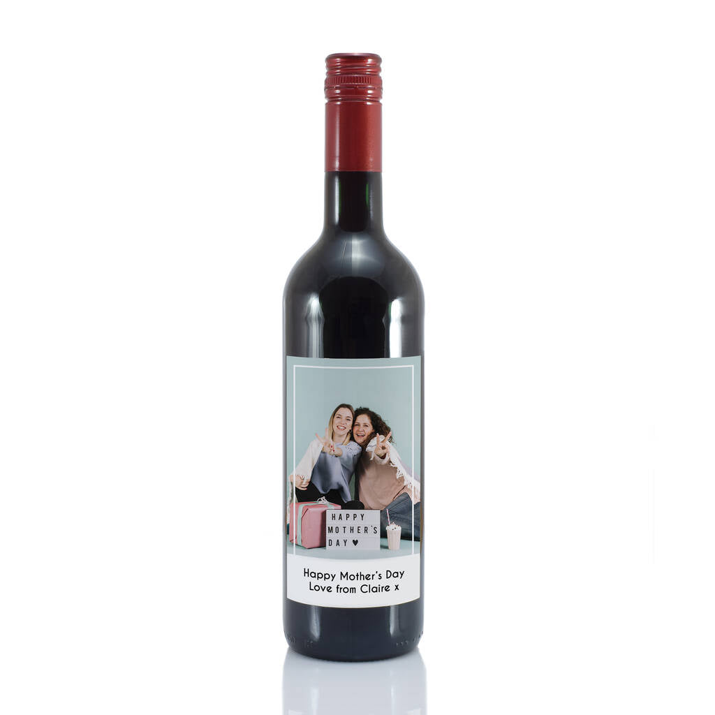 Personalised Wine Bottle Thank You Gift