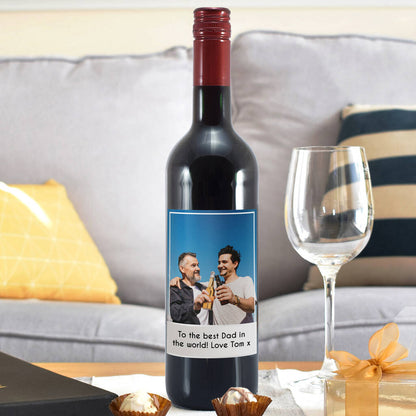 Personalised Wine Bottle Thank You Gift