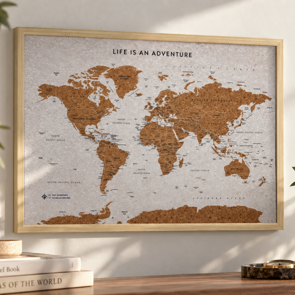 World Map With Pins Gifts For Travellers