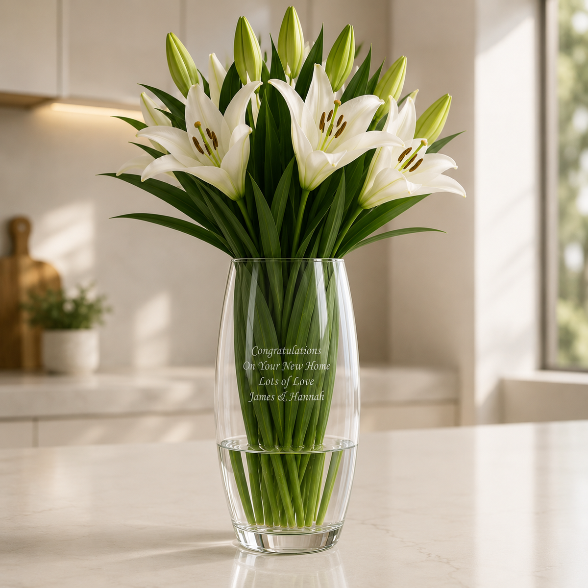 Housewarming Gifts Personalised Flower Vase