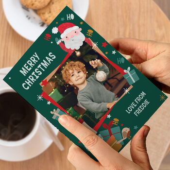 Photo Personalised Christmas Cards Family Pack Of 10