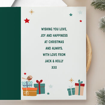 Photo Personalised Christmas Cards Family Pack Of 10