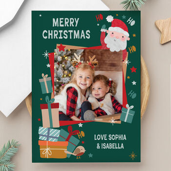 Photo Personalised Christmas Cards Family Pack Of 10