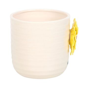 Plant Pot With 3D Sunflower Plant Lovers Gifts