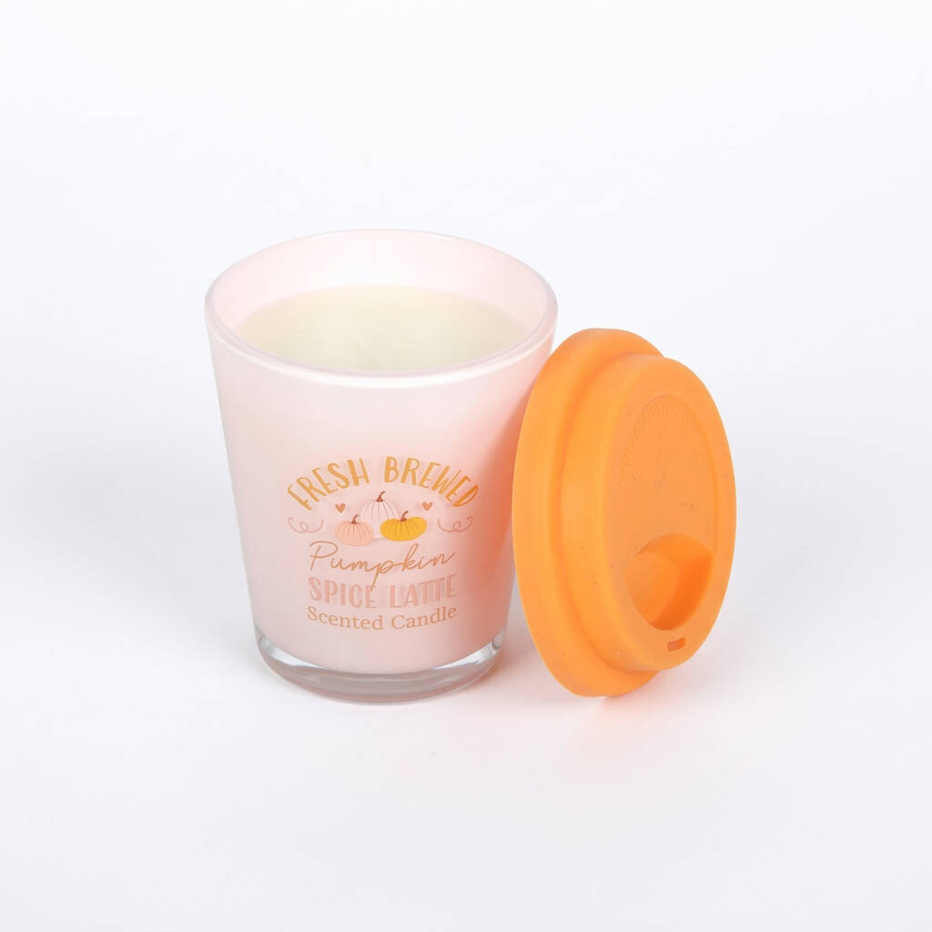 Pumpkin Spice Latte Scented Candle Autumn Gift For Her
