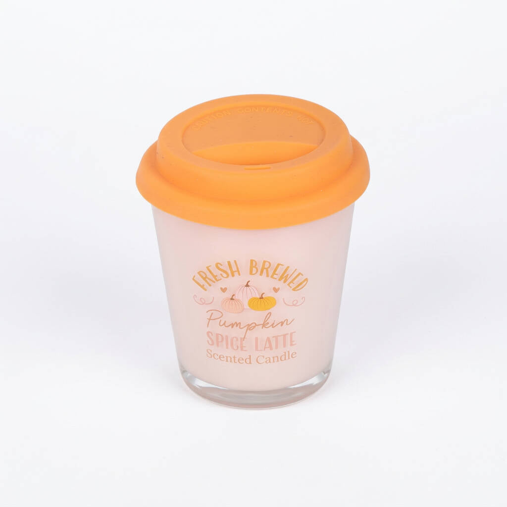 Pumpkin Spice Latte Scented Candle Autumn Gift For Her