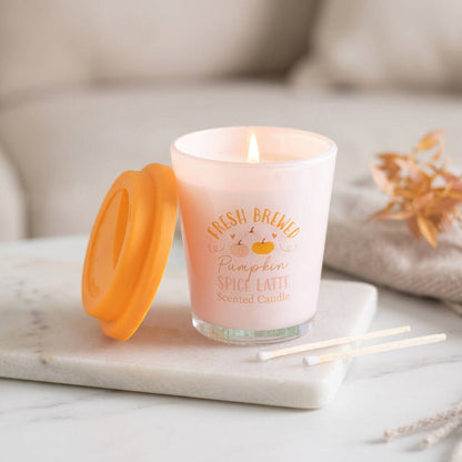 Pumpkin Spice Latte Scented Candle Autumn Gift For Her