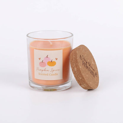 Pumpkin Spice Scented Candle Autumn Gift For Her