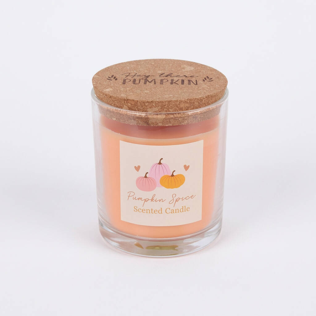Pumpkin Spice Scented Candle Autumn Gift For Her
