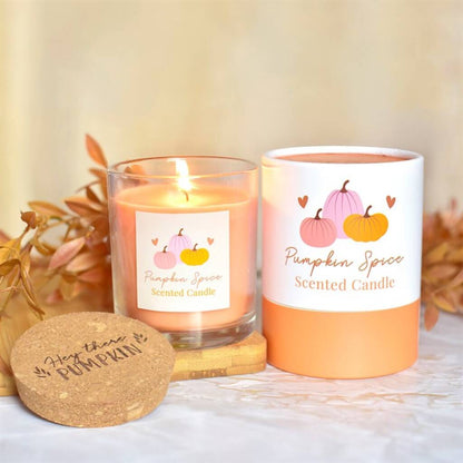 Pumpkin Spice Scented Candle Autumn Gift For Her