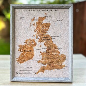 UK Ireland Cork Map Cork Board With Push In Pins