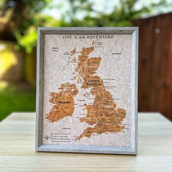 UK Ireland Cork Map Cork Board With Push In Pins