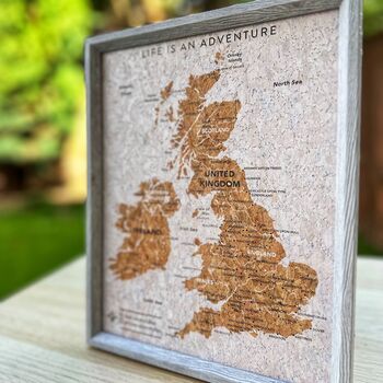 UK Ireland Cork Map Cork Board With Push In Pins