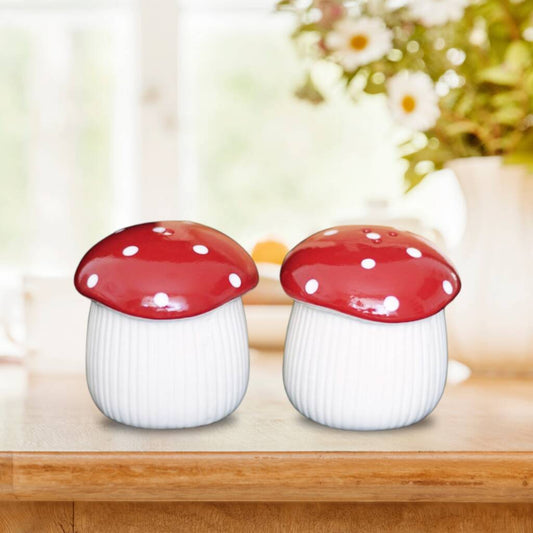 Salt And Pepper Set Mushroom Shaped Kitchen Decor