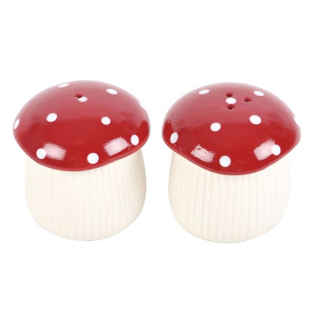 Salt And Pepper Set Mushroom Shaped Kitchen Decor