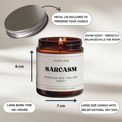 Sarcasm Candle