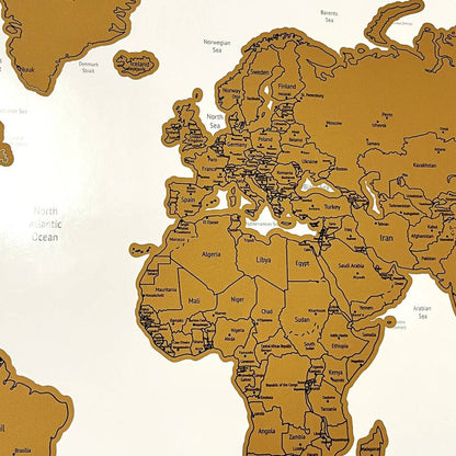 Scratch Map World With Flags Travel Gifts