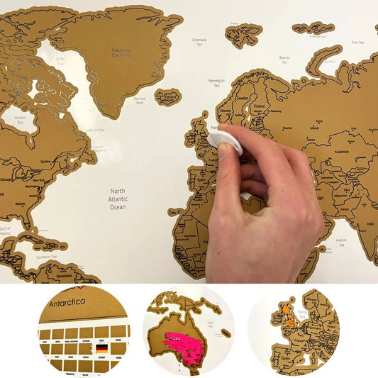 Scratch Off World Map Travel Gifts