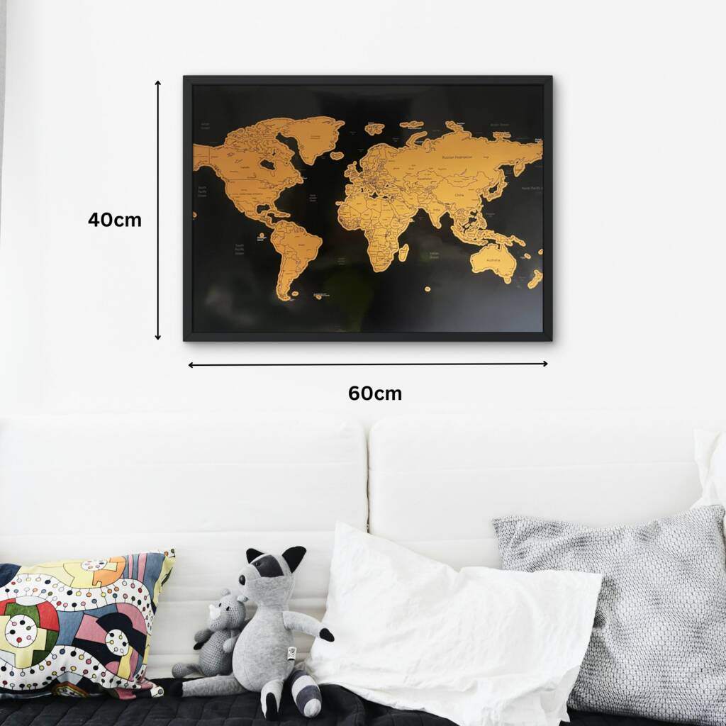 Scratch Off World Map Travel Gifts
