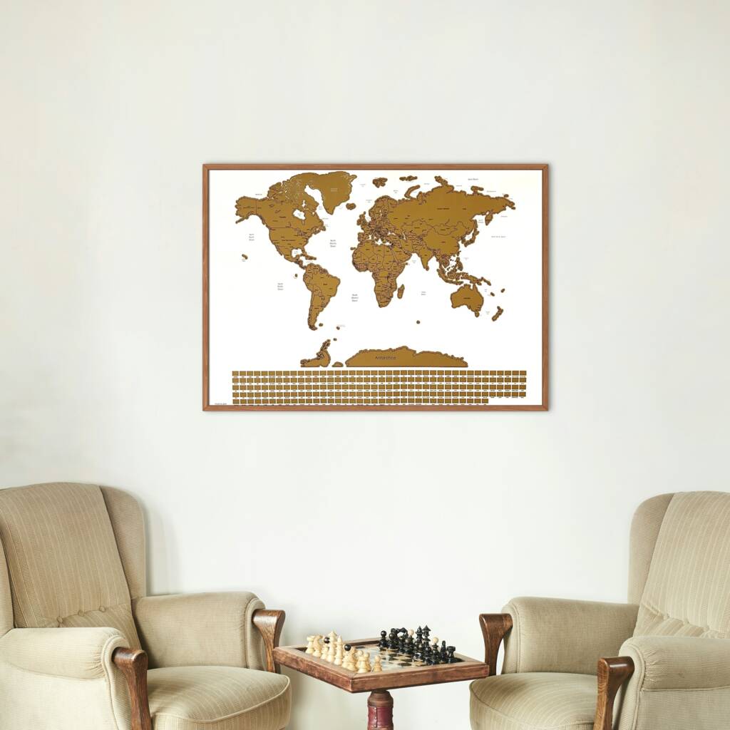 Scratch Off World Map Travel Gifts