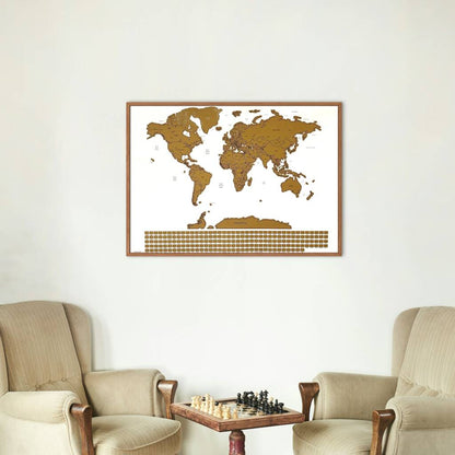 Scratch Off World Map Travel Gifts