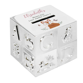 Silver Money Box For Girls Personalised Gifts