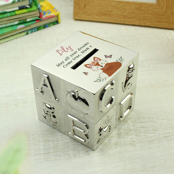 Silver Money Box For Girls Personalised Gifts