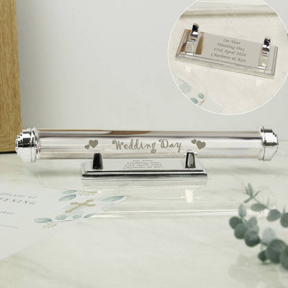 Silver Wedding Certificate Holder Wedding Gifts